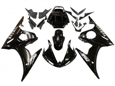 Preisgünstige Yamaha YZF 600 R6 Motorrad Verkleidung 2005 - Glanzendes Schwarz