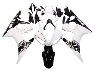 Preisgünstige Yamaha YZF 600 R6 Motorrad Verkleidung 2005 - Weiss Schwarz