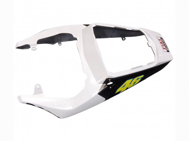 Preisgünstige Yamaha YZF 600 R6 Motorrad Verkleidung 2005 - Weiss Blau Dunlop Fiat Motul