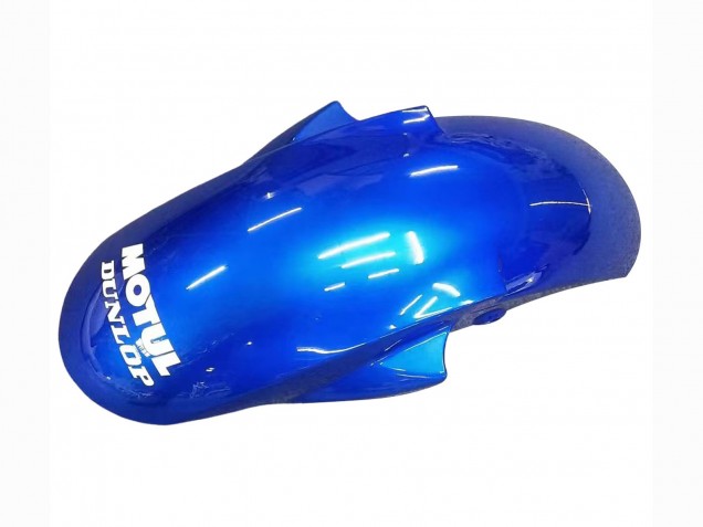 Preisgünstige Yamaha YZF 600 R6 Motorrad Verkleidung 2005 - Weiss Blau Dunlop Fiat Motul