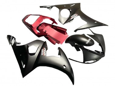 Preisgünstige Yamaha YZF 600 R6 Motorrad Verkleidung 2005 - Matt Schwarz Rot