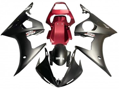 Preisgünstige Yamaha YZF 600 R6 Motorrad Verkleidung 2005 - Matt Schwarz Rot