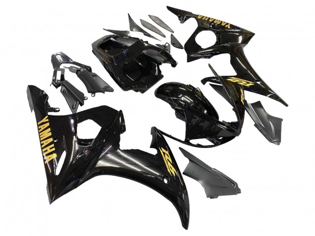 Preisgünstige Yamaha YZF 600 R6 Motorrad Verkleidung 2005 - Schwarzes Gold
