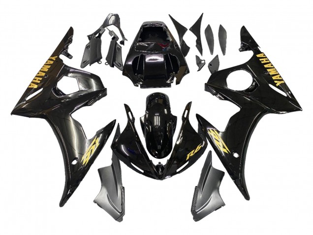 Preisgünstige Yamaha YZF 600 R6 Motorrad Verkleidung 2005 - Schwarzes Gold