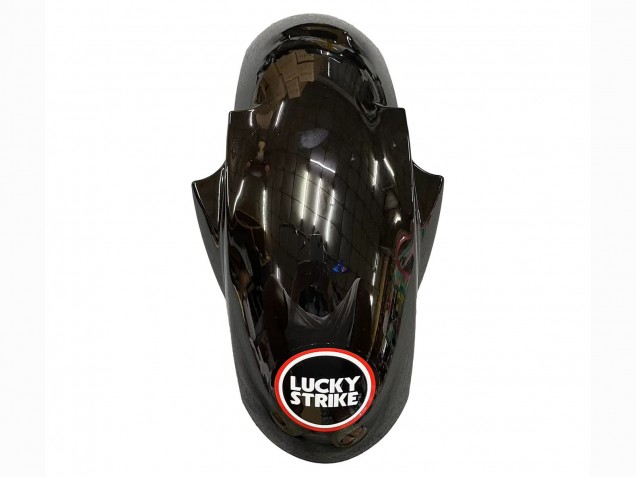 Preisgünstige Yamaha YZF 600 R6 Motorrad Verkleidung 2005 - Glanzendes Schwarz Weiss Lucky Strike Motul