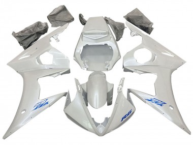 Preisgünstige Yamaha YZF 600 R6 Motorrad Verkleidung 2005 - Weiss Blau