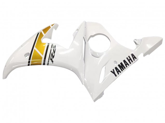 Preisgünstige Yamaha YZF 600 R6 Motorrad Verkleidung 2005 - Weiss Gold Schwarz