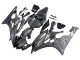 Preisgünstige Yamaha YZF 600 R6 Motorrad Verkleidung 2006-2007 - Matt Schwarz Silber Flamme