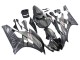 Preisgünstige Yamaha YZF 600 R6 Motorrad Verkleidung 2006-2007 - Matt Schwarz Silber Flamme