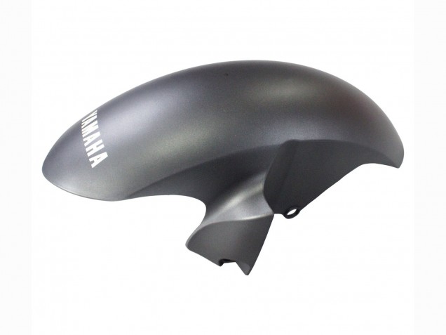 Preisgünstige Yamaha YZF 600 R6 Motorrad Verkleidung 2006-2007 - Matt Schwarz Silber Flamme