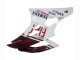 Preisgünstige Yamaha YZF 600 R6 Motorrad Verkleidung 2006-2007 - Weiss Kastanienbraun Rot Fiat Acer Yamalube