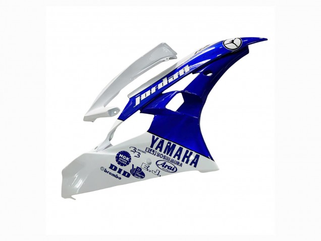 Preisgünstige Yamaha YZF 600 R6 Motorrad Verkleidung 2006-2007 - Weiss Blau Jordan