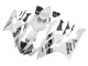 Preisgünstige Yamaha YZF 600 R6 Motorrad Verkleidung 2006-2007 - Weiss Glanzendes Schwarz Motul Michelin