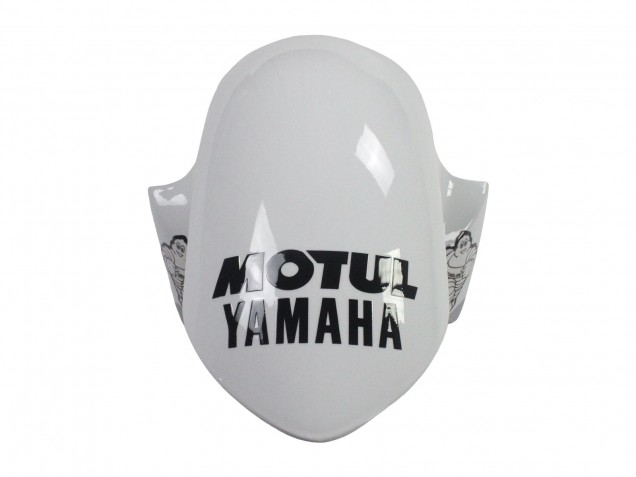 Preisgünstige Yamaha YZF 600 R6 Motorrad Verkleidung 2006-2007 - Weiss Glanzendes Schwarz Motul Michelin