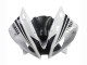 Preisgünstige Yamaha YZF 600 R6 Motorrad Verkleidung 2006-2007 - Weiss Glanzendes Schwarz Motul Michelin
