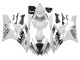 Preisgünstige Yamaha YZF 600 R6 Motorrad Verkleidung 2006-2007 - Weiss Glanzendes Schwarz Motul Michelin