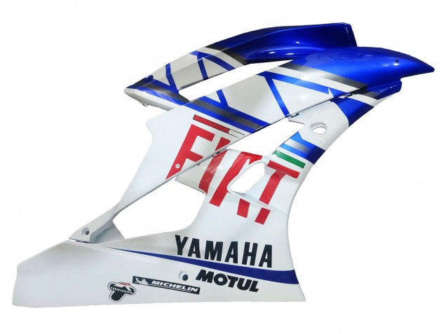 Preisgünstige Yamaha YZF 600 R6 Motorrad Verkleidung 2006-2007 - Weiss Blau Rot Fiat Motul Michelin