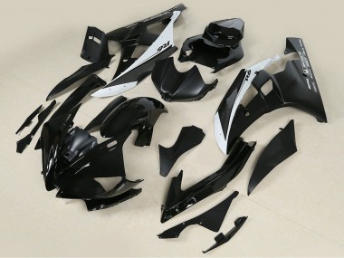 Preisgünstige Yamaha YZF 600 R6 Motorrad Verkleidung 2006-2007 - Glanzendes Schwarz Matt Schwarz Weiss Motul Michelin