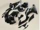 Preisgünstige Yamaha YZF 600 R6 Motorrad Verkleidung 2006-2007 - Glanzendes Schwarz Matt Schwarz Weiss Motul Michelin