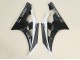 Preisgünstige Yamaha YZF 600 R6 Motorrad Verkleidung 2006-2007 - Glanzendes Schwarz Matt Schwarz Weiss Motul Michelin