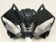 Preisgünstige Yamaha YZF 600 R6 Motorrad Verkleidung 2006-2007 - Glanzendes Schwarz Matt Schwarz Weiss Motul Michelin