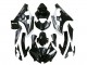Preisgünstige Yamaha YZF 600 R6 Motorrad Verkleidung 2006-2007 - Glanzendes Schwarz Matt Schwarz Weiss Motul Michelin