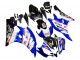 Preisgünstige Yamaha YZF 600 R6 Motorrad Verkleidung 2006-2007 - Weiss Blau Schwarz Fimer Volvo Yamalube Sterilgarda