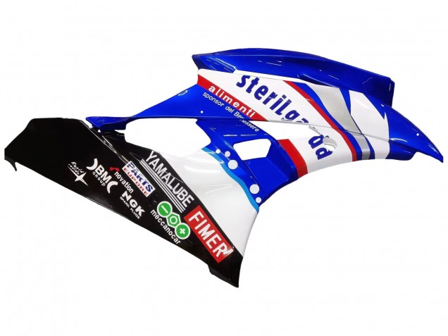 Preisgünstige Yamaha YZF 600 R6 Motorrad Verkleidung 2006-2007 - Weiss Blau Schwarz Fimer Volvo Yamalube Sterilgarda