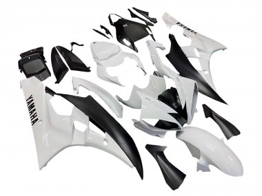 Preisgünstige Yamaha YZF 600 R6 Motorrad Verkleidung 2006-2007 - Weiss Matt Schwarz