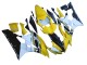 Preisgünstige Yamaha YZF 600 R6 Motorrad Verkleidung 2006-2007 - Gelb Weiss Glanzendes Schwarz Motul