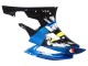 Preisgünstige Yamaha YZF 600 R6 Motorrad Verkleidung 2006-2007 - Blau Neon Grun Schwarz Hai
