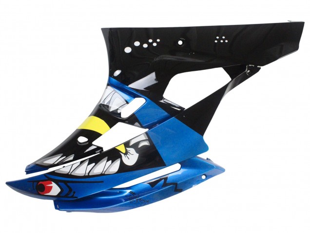 Preisgünstige Yamaha YZF 600 R6 Motorrad Verkleidung 2006-2007 - Blau Neon Grun Schwarz Hai