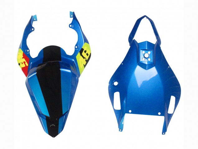 Preisgünstige Yamaha YZF 600 R6 Motorrad Verkleidung 2006-2007 - Blau Neon Grun Schwarz Hai