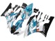 Preisgünstige Yamaha YZF 600 R6 Motorrad Verkleidung 2006-2007 - Weiss Blau Schwarz Semakin Didepan ENEOS