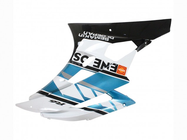 Preisgünstige Yamaha YZF 600 R6 Motorrad Verkleidung 2006-2007 - Weiss Blau Schwarz Semakin Didepan ENEOS