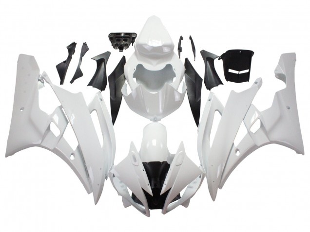 Preisgünstige Yamaha YZF 600 R6 Motorrad Verkleidung 2006-2007 - Weiss