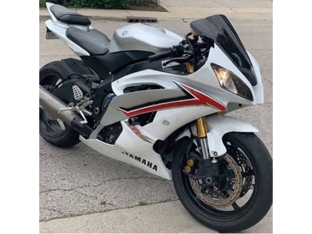 Preisgünstige Yamaha YZF 600 R6 Motorrad Verkleidung 2008-2016 - Weiss Rot