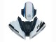 Preisgünstige Yamaha YZF 600 R6 Motorrad Verkleidung 2008-2016 - Weiss Blau Glanzendes Schwarz