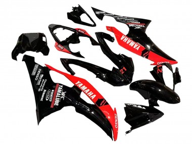 Preisgünstige Yamaha YZF 600 R6 Motorrad Verkleidung 2008-2016 - Rot Glanzendes Schwarz Denso Yamalube 21