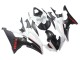 Preisgünstige Yamaha YZF 600 R6 Motorrad Verkleidung 2008-2016 - Weiss Matt Schwarz Rot Aufkleber