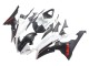 Preisgünstige Yamaha YZF 600 R6 Motorrad Verkleidung 2008-2016 - Weiss Matt Schwarz Rot Aufkleber