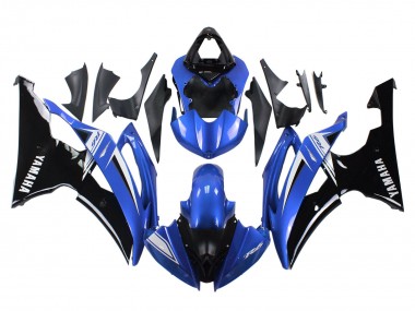 Preisgünstige Yamaha YZF 600 R6 Motorrad Verkleidung 2008-2016 - Weiss Blau Glanzendes Schwarz