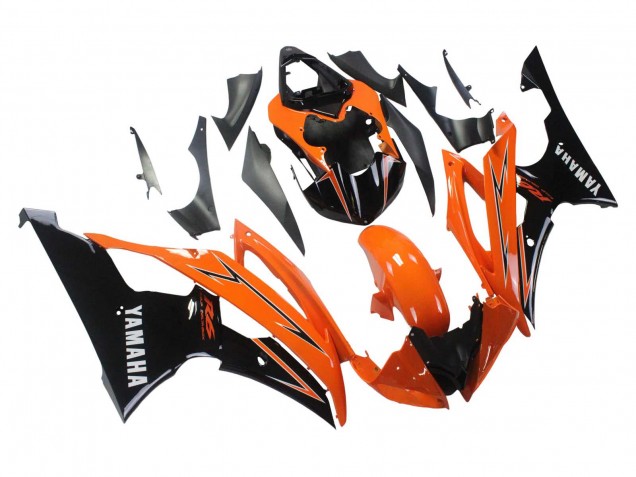 Preisgünstige Yamaha YZF 600 R6 Motorrad Verkleidung 2008-2016 - Orange Schwarz