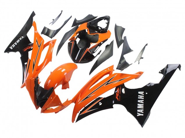 Preisgünstige Yamaha YZF 600 R6 Motorrad Verkleidung 2008-2016 - Orange Schwarz