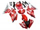 Preisgünstige Yamaha YZF 600 R6 Motorrad Verkleidung 2008-2016 - Weiss Rot Schwarz Fiat Acer