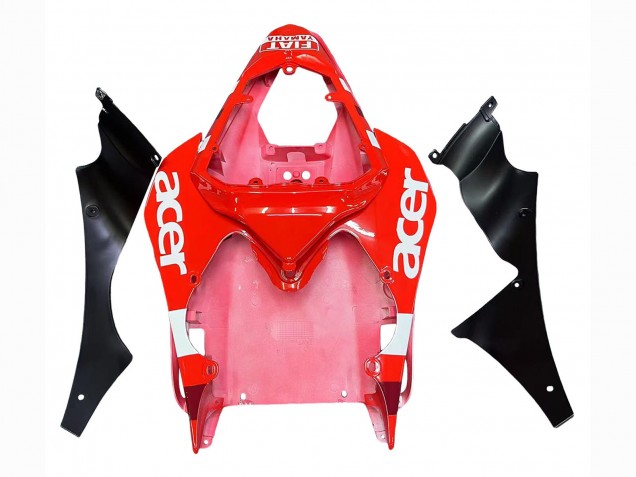 Preisgünstige Yamaha YZF 600 R6 Motorrad Verkleidung 2008-2016 - Weiss Rot Schwarz Fiat Acer