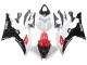 Preisgünstige Yamaha YZF 600 R6 Motorrad Verkleidung 2008-2016 - Weiss Rot Glanzendes Schwarz
