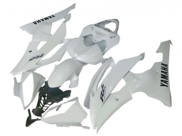 Preisgünstige Yamaha YZF 600 R6 Motorrad Verkleidung 2008-2016 - Glanzendes Weiss