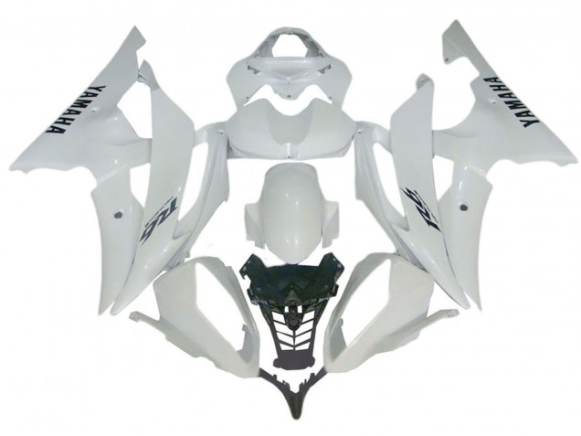 Preisgünstige Yamaha YZF 600 R6 Motorrad Verkleidung 2008-2016 - Glanzendes Weiss