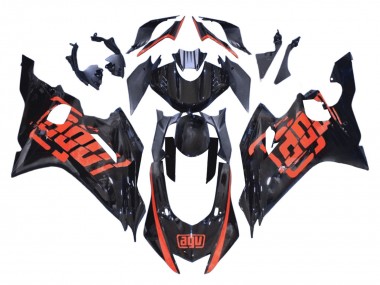 Preisgünstige Yamaha YZF 600 R6 Motorrad Verkleidung 2008-2016 - Rot Glanzendes Schwarz